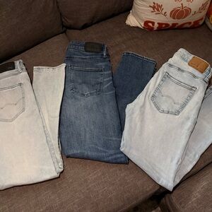 American Eagle Outfitters Men's Athletic Skinny Jeans- 3 Pairs!